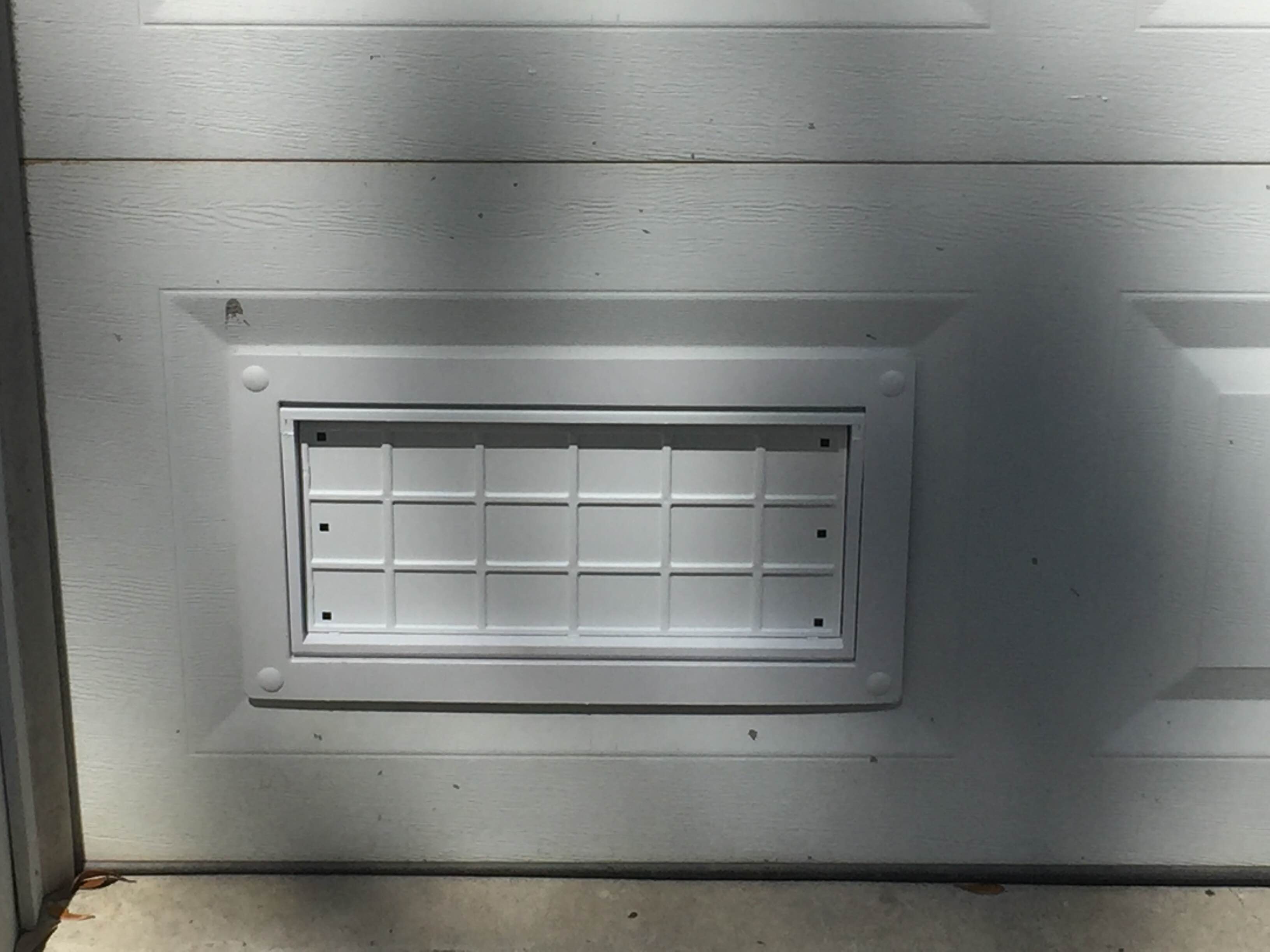 New Garage Door flood vent - White