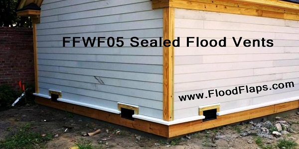Flood Flaps FFWF05 Sealed Flood Vents in siding