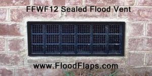 FFWF12 Sealed Flood Vents in Brick